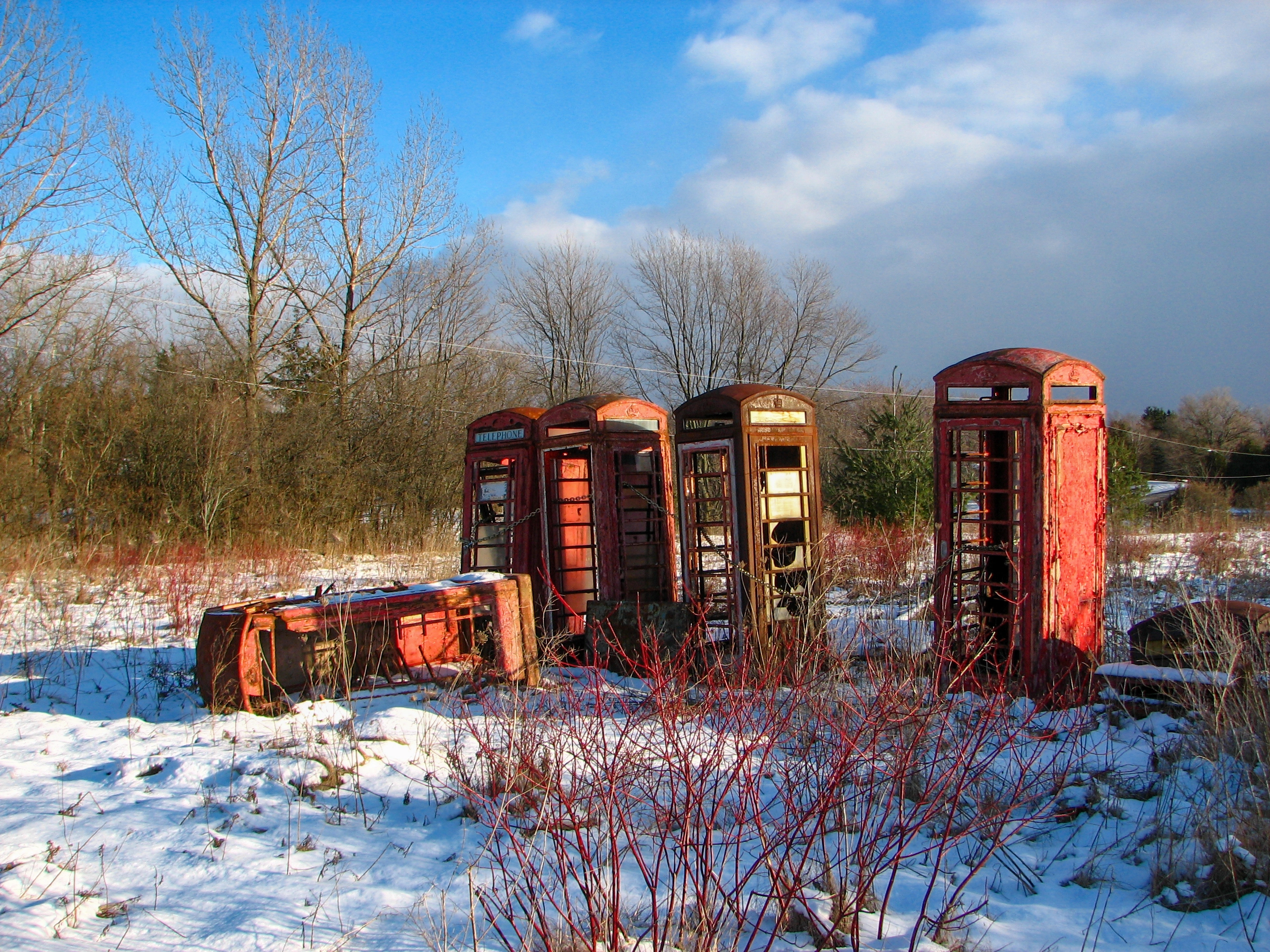 Abandoned booths