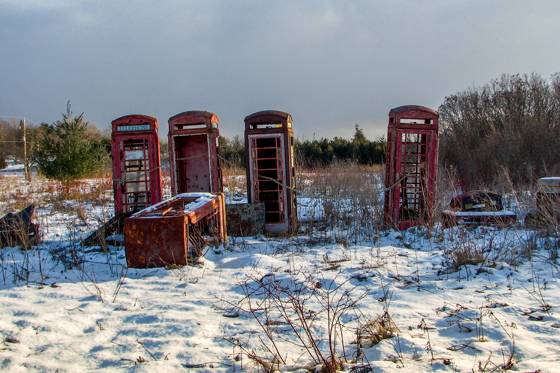 Abandoned booths