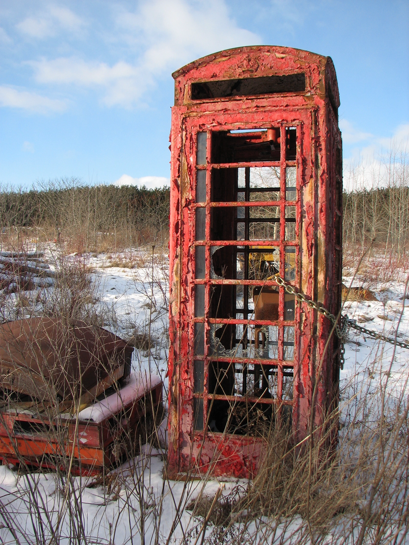 Abandoned booths