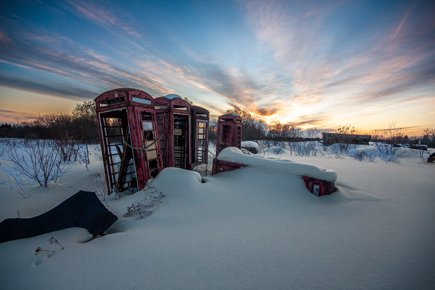 Abandoned booths