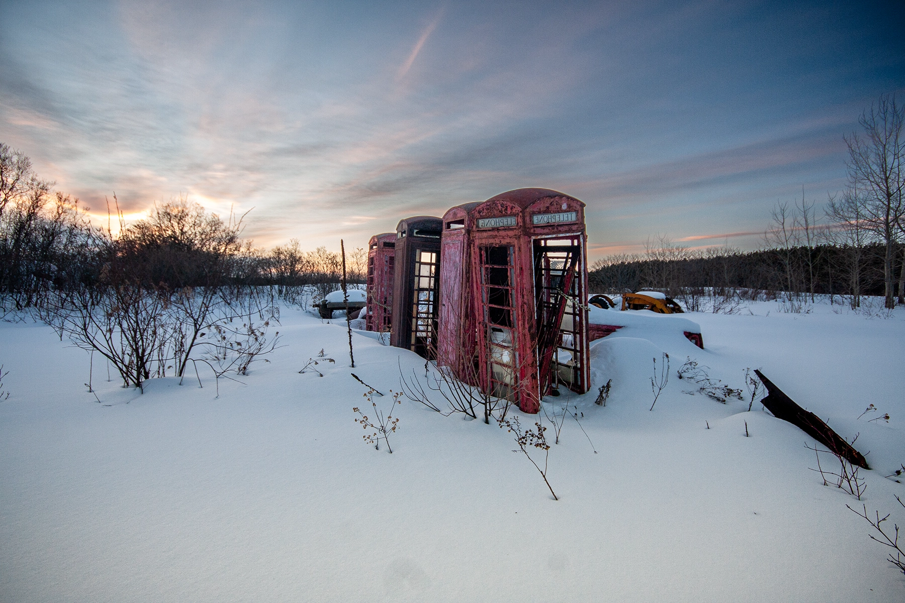 Abandoned booths