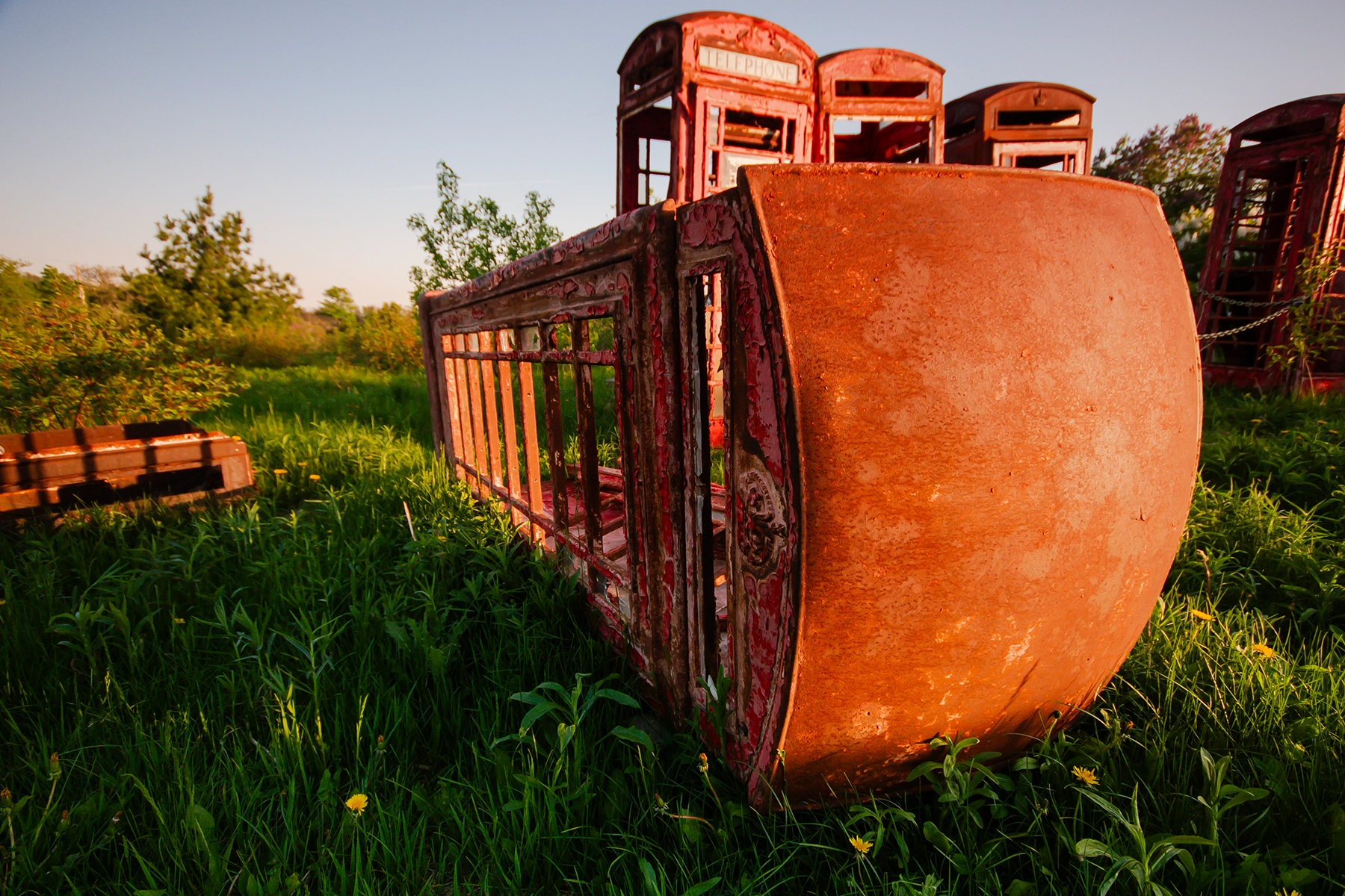 Abandoned booths