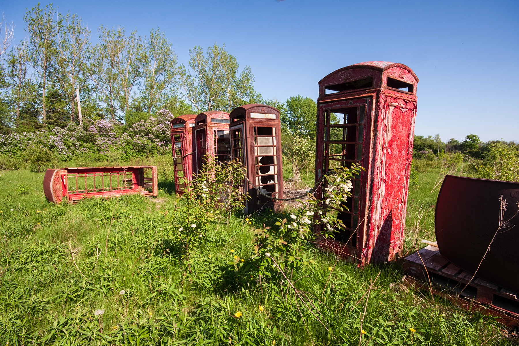 Abandoned booths