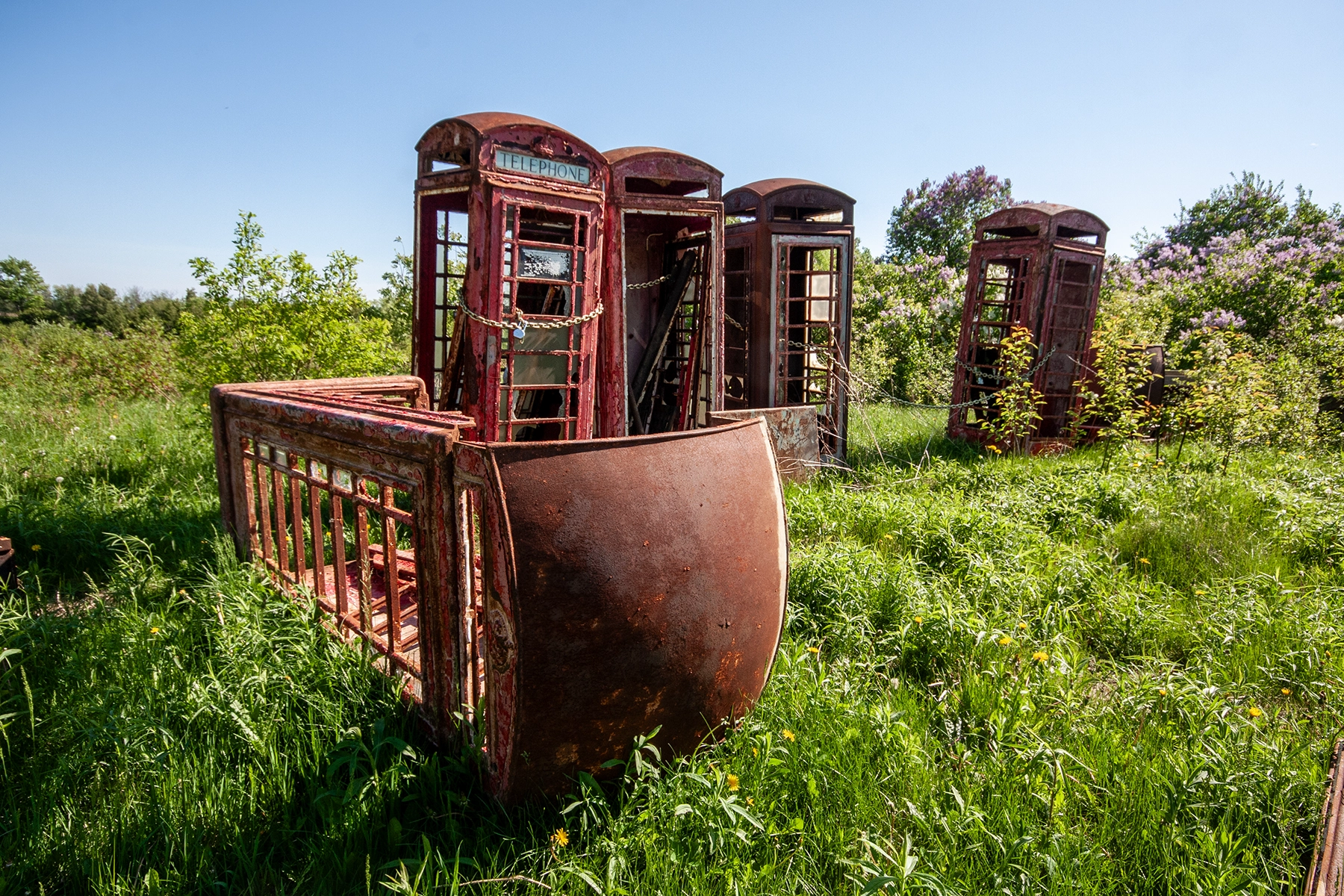 Abandoned booths