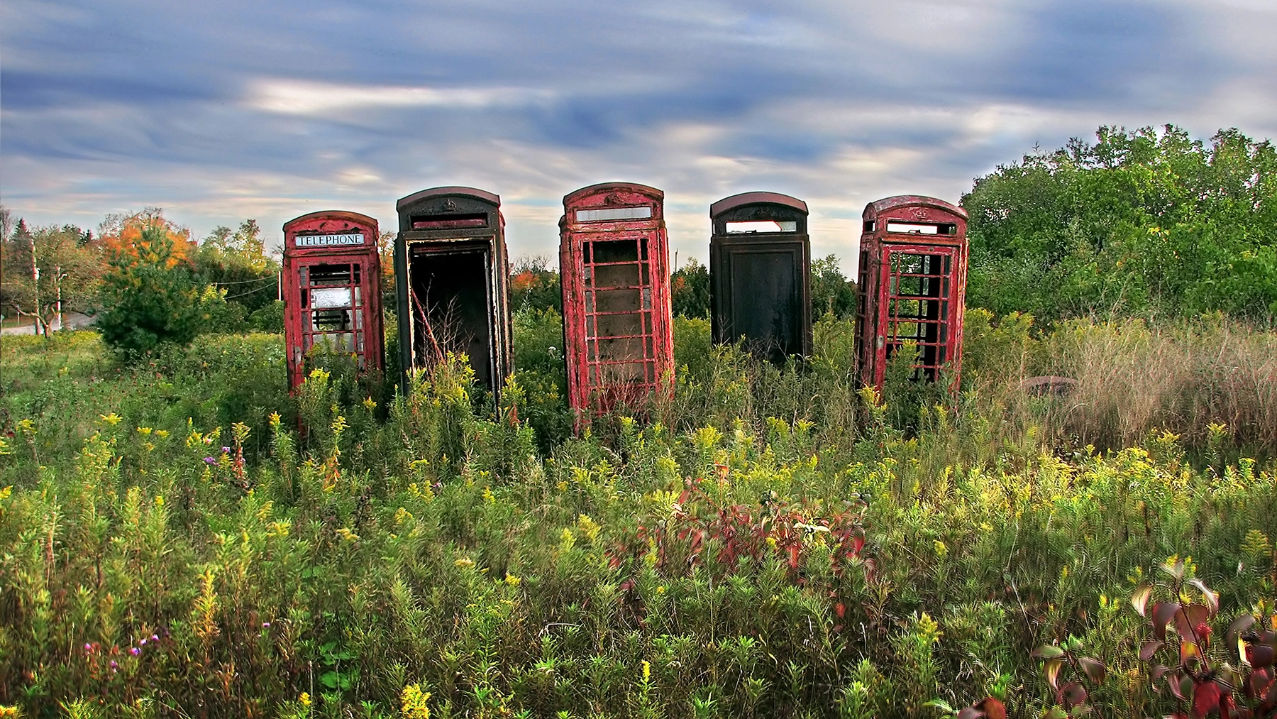 Abandoned booths