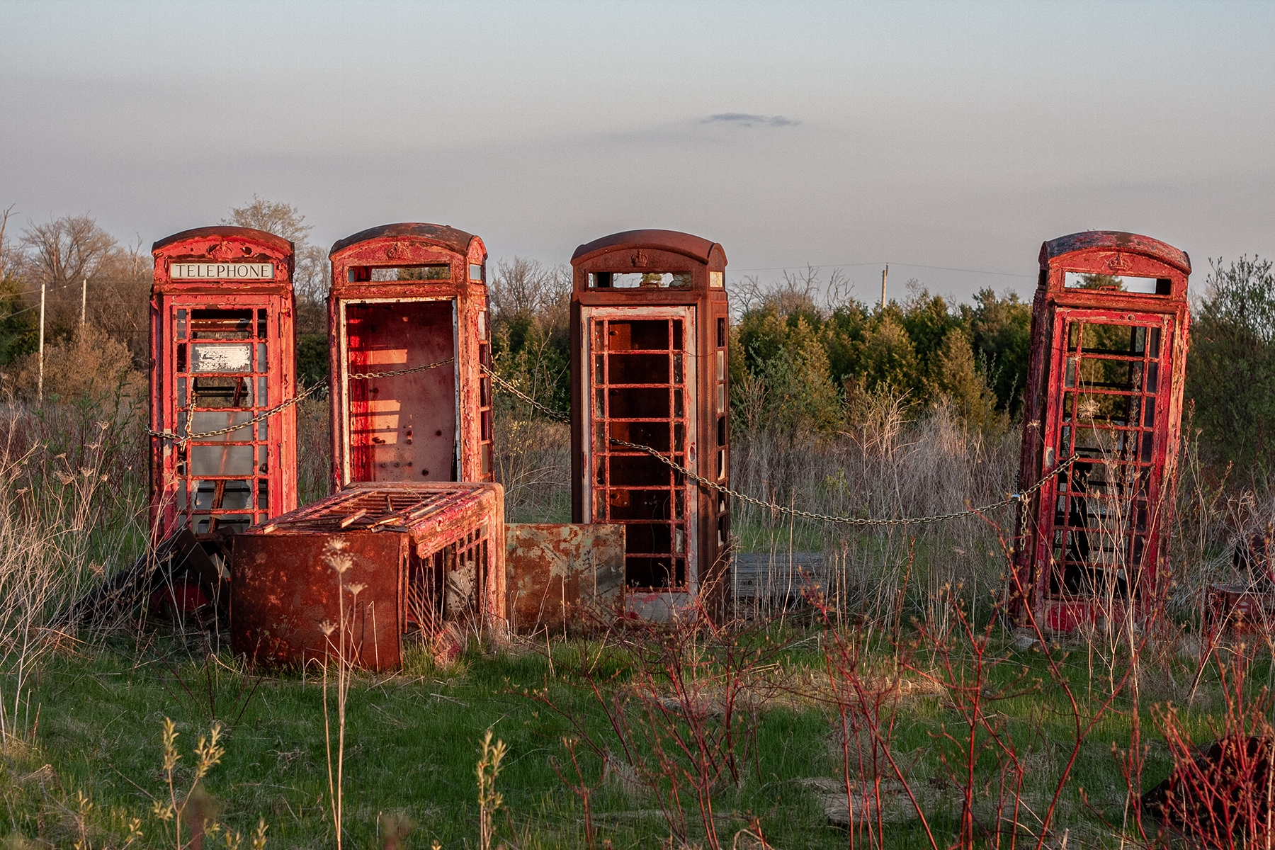 Abandoned booths