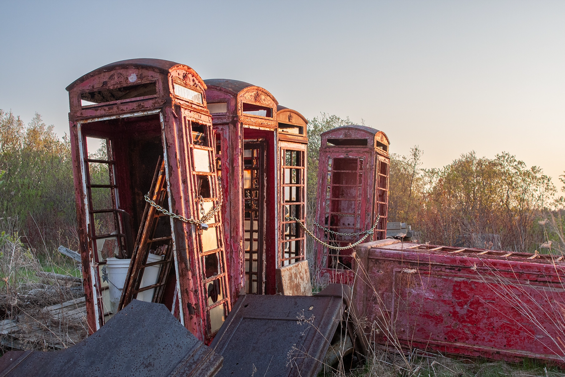 Abandoned booths